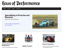 Tablet Screenshot of hausofperformance.com